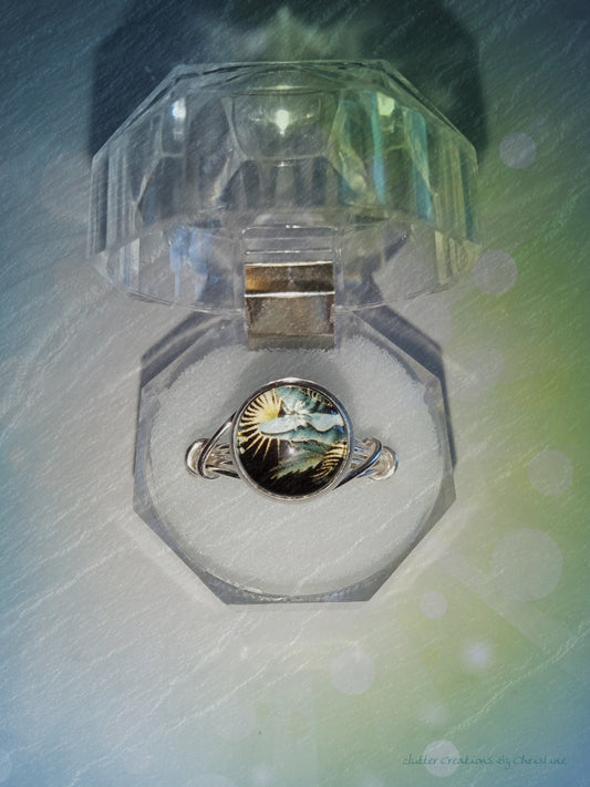 Glass Cabochon Statement Pieces (size 7) ring