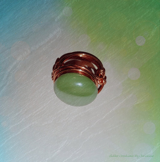 Glass Cabochon Statement Pieces (size 7-8) ring