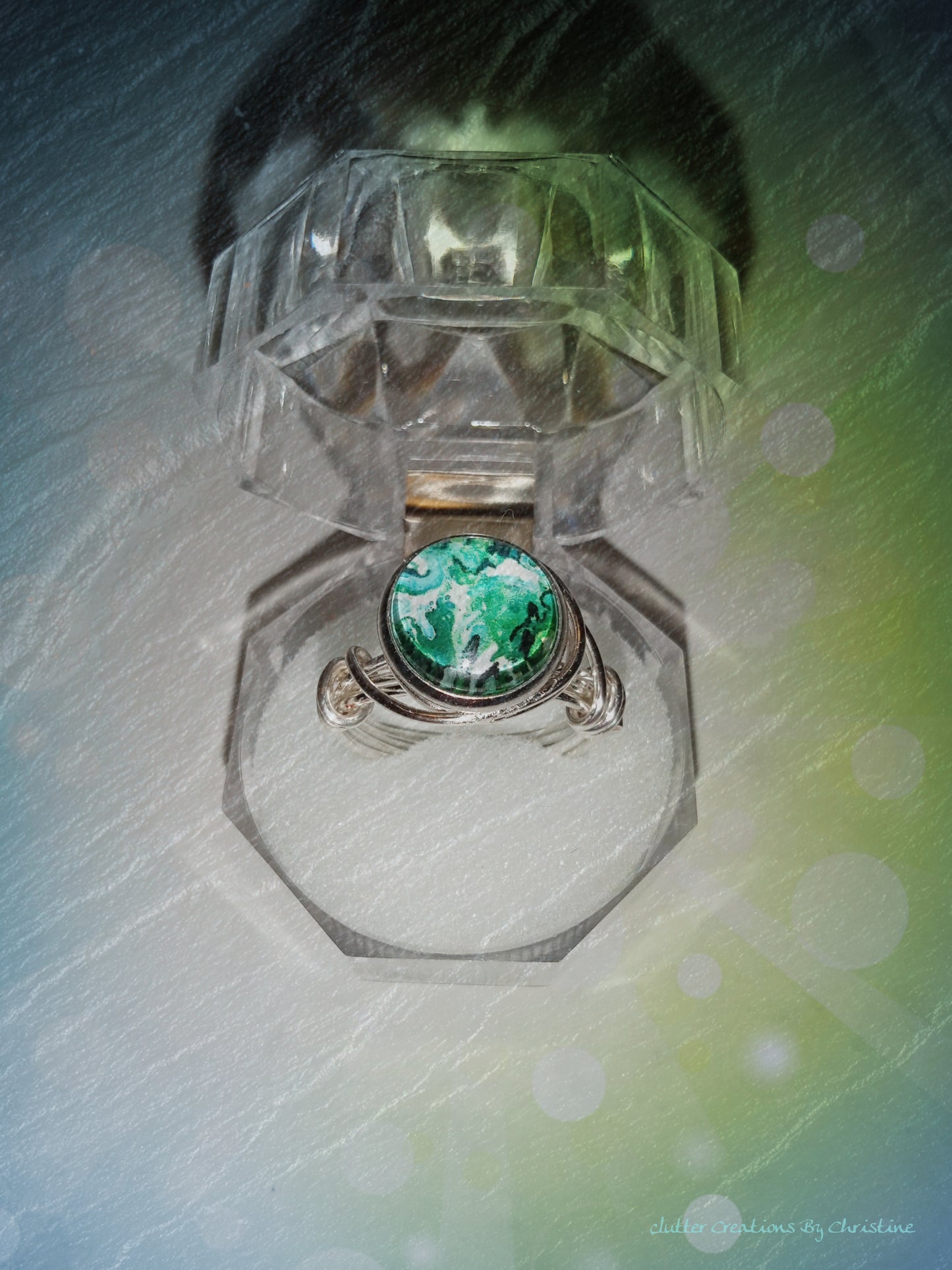 Glass Cabochon Statement Pieces (size 8) ring