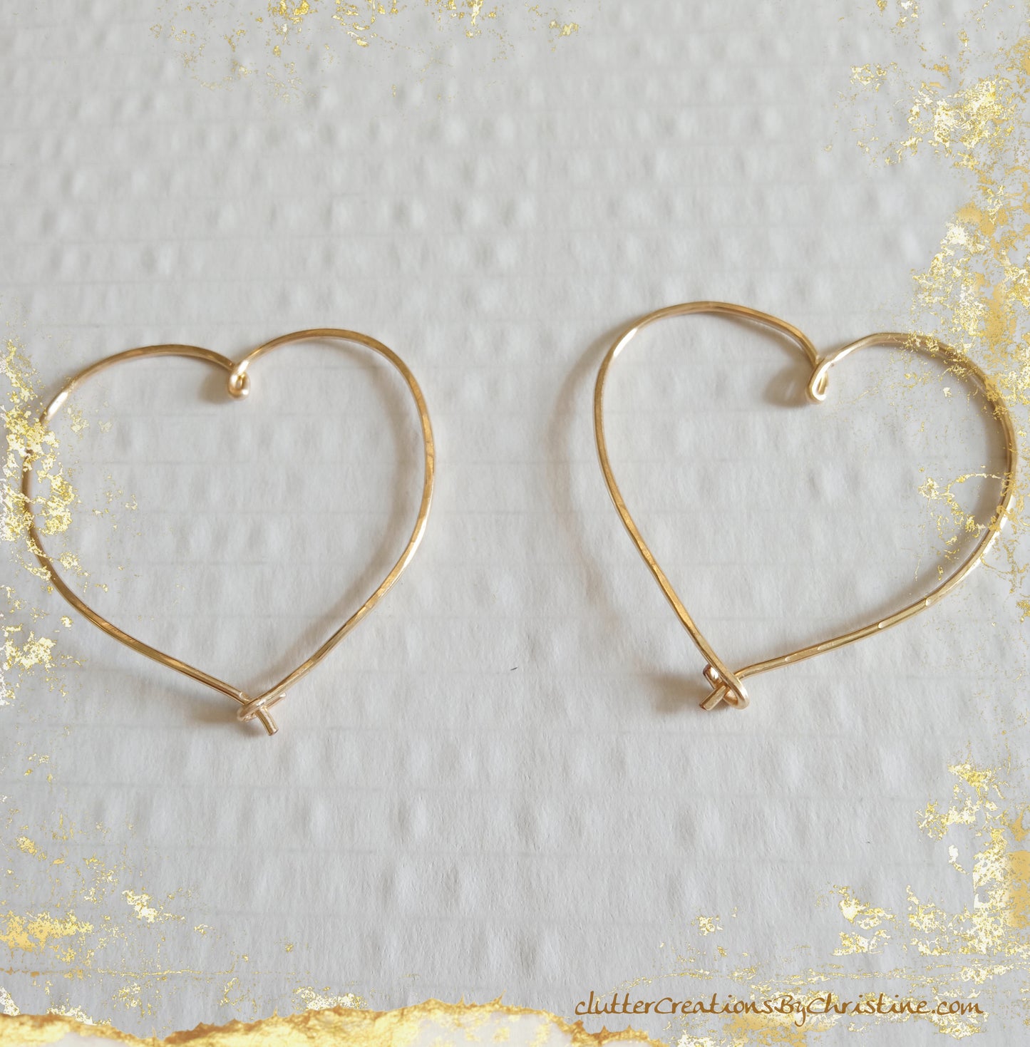 Handmade Unique wire heart bangle earrings are made with tarnish-resistant copper wire, ensuring long-lasting beauty!