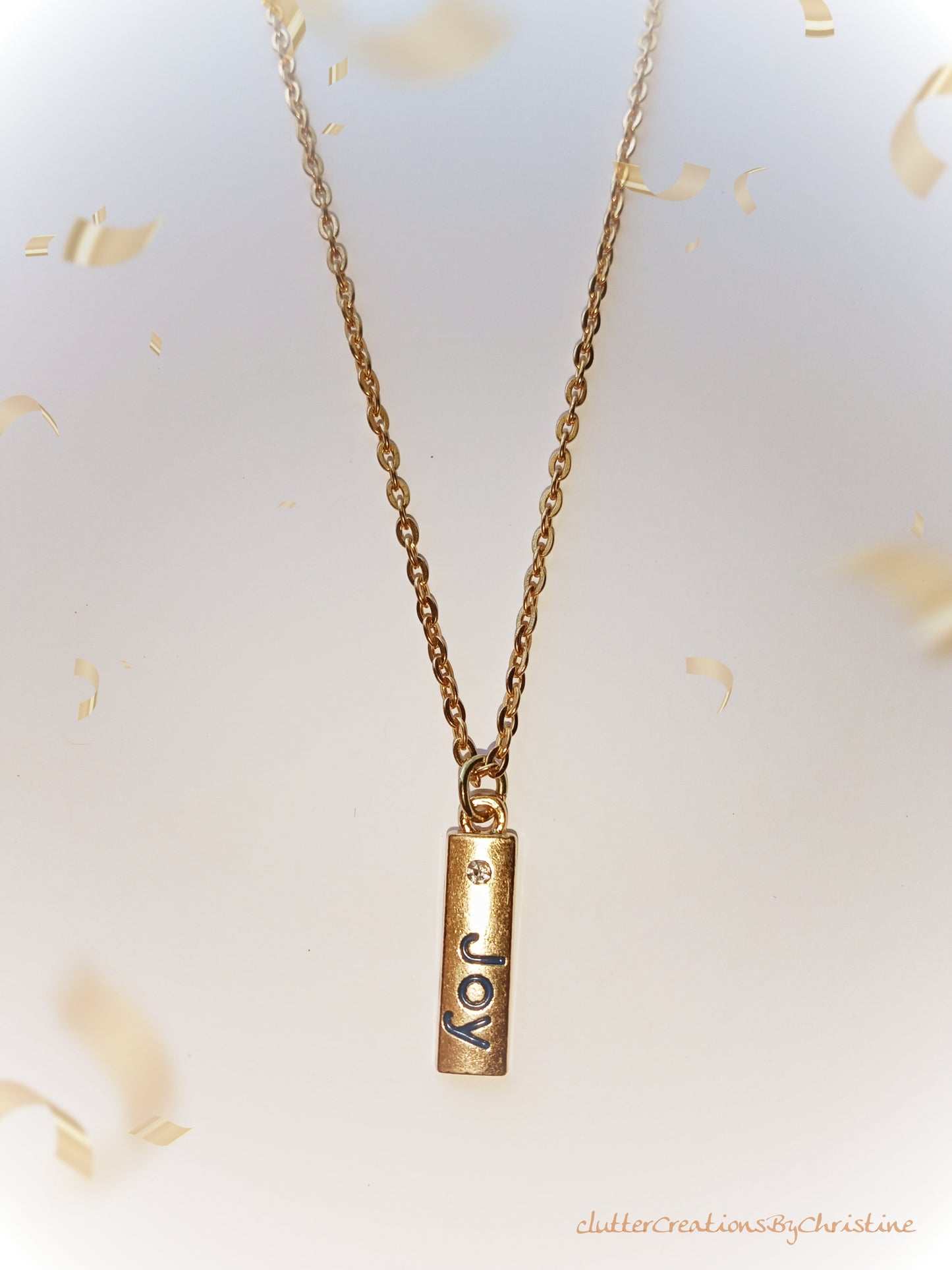 14 K gold plated inspirational inspirational necklace