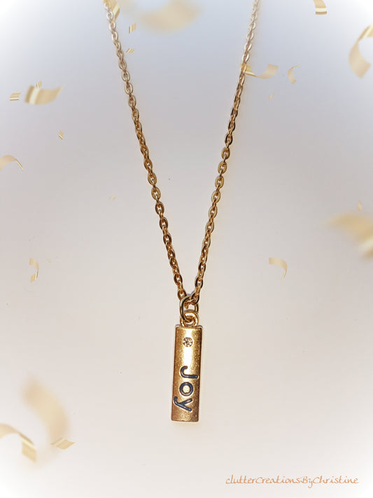 14 K gold plated inspirational inspirational necklace